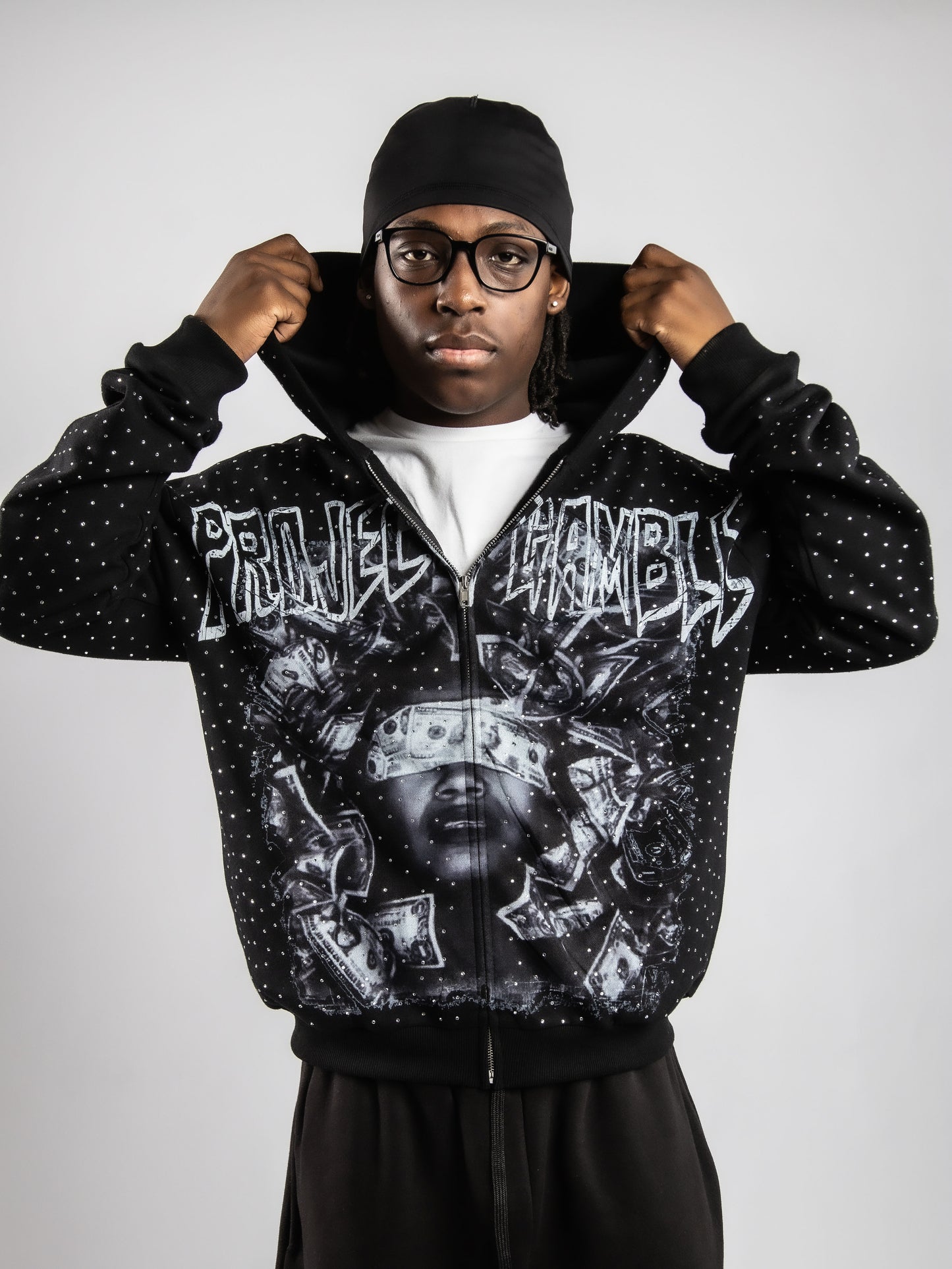 Project Gamble RhineStone Zip-Up