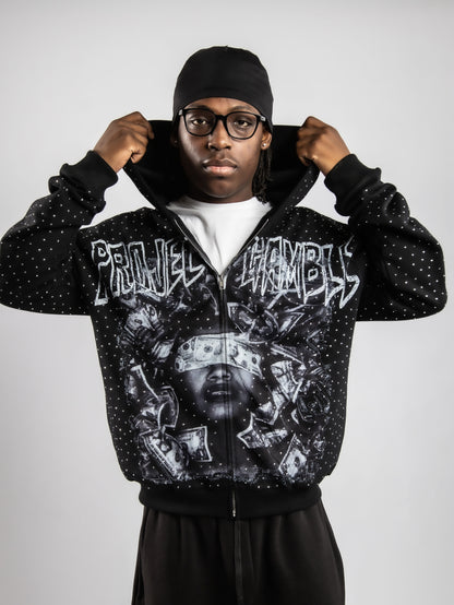 Project Gamble RhineStone Zip-Up